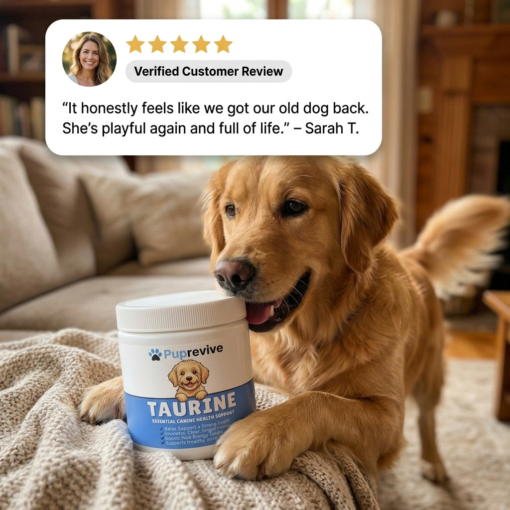 Stop the Quiet Decline in Your Dog with Puprevive Taurine